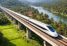 തിരുവനന്തപുരം-കണ്ണൂര് അതിവേഗ റെയില്പാത; മൂന്നര മണിക്കൂറില് കണ്ണൂരില്; ഇ.ശ്രീധരന് നിര്ദേശങ്ങള് മുഖ്യമന്ത്രിക്ക് സമര്പിച്ചു.